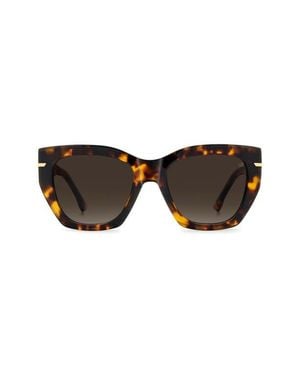 Victoria Beckham Vb 7017/S 52Mm Rectangular Sunglasses - Brown