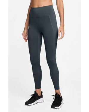 Nike Universa Medium-Support High-Waisted Pocket 7/8 Leggings - Blue