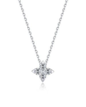 Lafonn Trillium Bloom Simulated Diamond Pendant Necklace - White