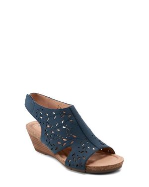 Earth Halin Wedge Sandal - Blue