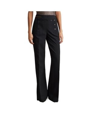 Reiss Sidney Wide Leg Pants - Black