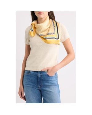 Treasure & Bond 4-Piece Scrunchie & Square Scarf Set - Blue