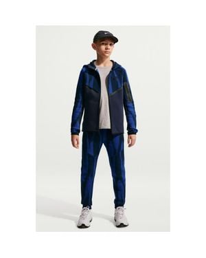 Nike Kids' Tech Fleece Full Zip Hoodie - Blue