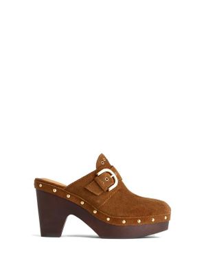 Madewell The Wes Buckle Strap Clog - Brown