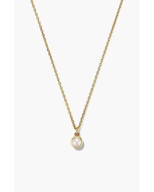 MEJURI Sia Birthstone Pendant Necklace - Metallic