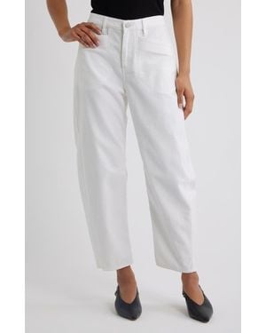 Rag & Bone Stevie Tapered Stretch Cotton Utility Pants - White