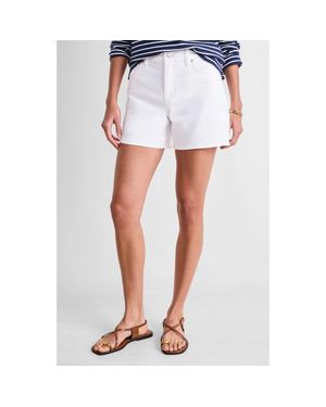 Vineyard Vines High Waist Denim Shorts - White