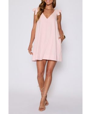 Vici Collection Tara Tie Shoulder Minidress - Pink
