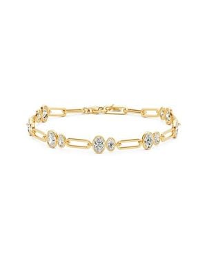 Crislu Oval Link Paperclip Chain Bracelet - Multicolor