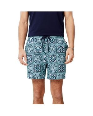Psycho Bunny Frank All Over Swim Trunks - Blue
