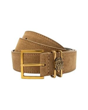 Kurt Geiger Shoreditch Suede Belt - Natural
