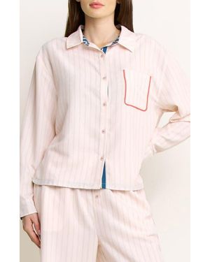 Honeydew Intimates Brunch Date Button-Up Shirt - Pink