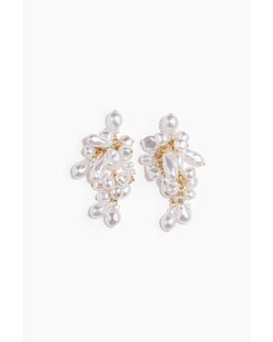 H&M Cluster Earrings - White