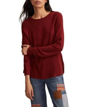 Lucky Brand Long Sleeve Crewneck T-Shirt - Red