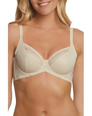 Dominique Intimates Tessa Full Figure Lace Support Bra - Brown