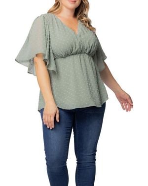 Kiyonna Seaside Serenade Top - Blue
