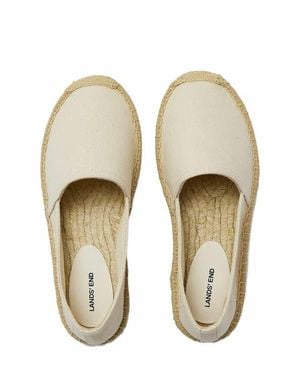Lands' End Classic Espadrille Flats - Natural