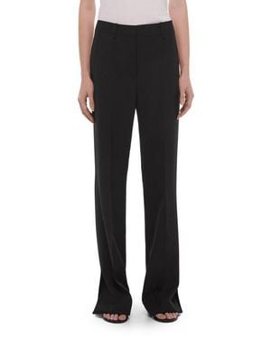 Helmut Lang Wool Gabardine Bootcut Pants - Black