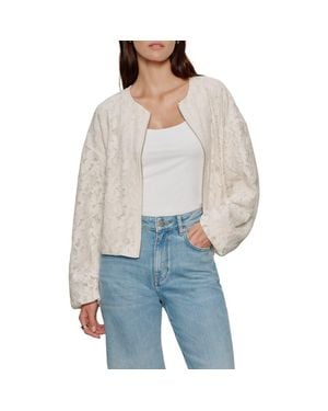 Sanctuary Leila Lace Bomber Jacket - Gray