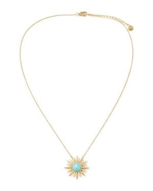 Panacea Burst Pendant Necklace - White