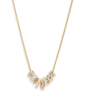 Nordstrom Crystal Disc Bead Necklace - Metallic