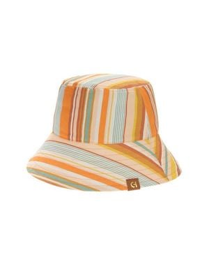 Cole Haan Riviera Stripe Bucket Hat - White