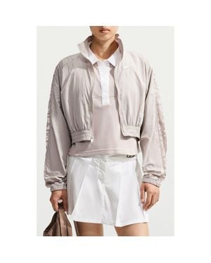 Nike Sportswear Cropped Track Jacket - Gray