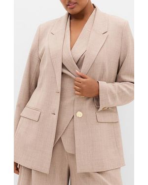 City Chic Luci Blazer - Natural