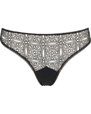 Huit Infini Lace Tanga - Black