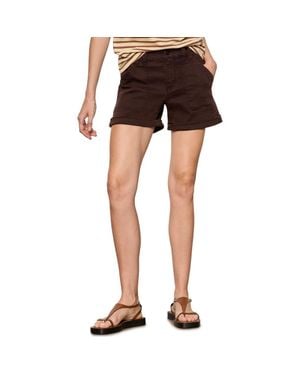 Sanctuary Wander On Denim Shorts - Black
