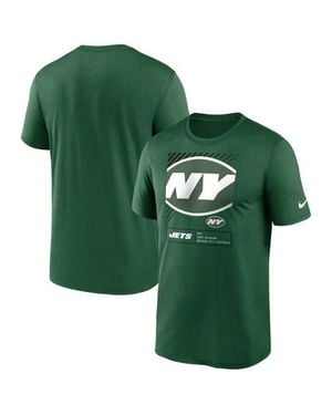 Nike New York Jets Legend Yard Lines Performance T-Shirt - Green