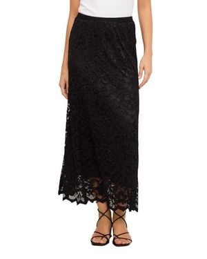 Karen Kane Lace Midi Skirt - Black