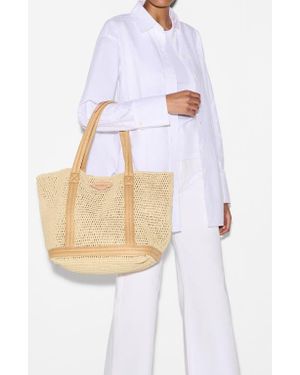 MZ Wallace Medium Crochet Tote - White