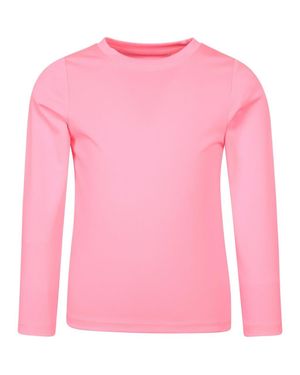 Mountain Warehouse Childrens/Kids Aqua Long-Sleeved Swimming T-Shirt - Pink
