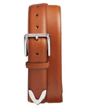Nordstrom Tripp Leather Belt - Orange