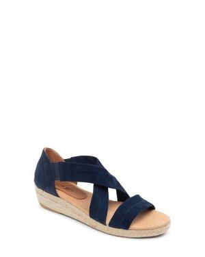 Patricia Green Eliza Platform Wedge Espadrille Sandal - Blue