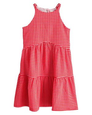Next Kids' Stripe Crinkle Sundress - Red