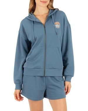Hurley Worldwide Full Zip Hoodie - Blue