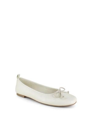 BCBGMAXAZRIA Emry Ballet Flat - White