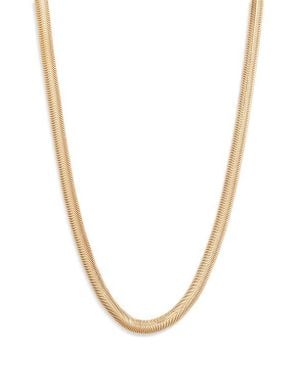 Nordstrom Jumbo Oval Herringbone Chain Necklace - White