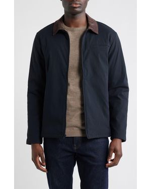 Travis Mathew Nitro Noir Stretch Nylon Zip Jacket - Black
