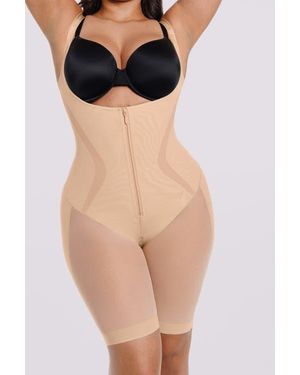 Shapellx Shapewear Tummy Control Smoothing Bodysuit - Natural