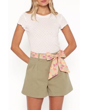 Petal & Pup Darla Pointelle Baby Tee - White