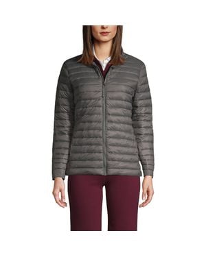 Lands' End School Uniform Thermoplume Jacket - Gray