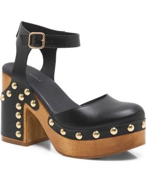 Free People Cecelia Studded Platform Pump - Black