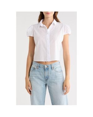 Bella Venice Eloise Cotton Button-Up Top - White