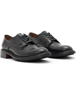 John Varvatos Heritage Lugged Plain Toe Derby - Black