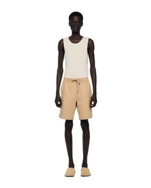 Sandro Cotton Shorts - Natural