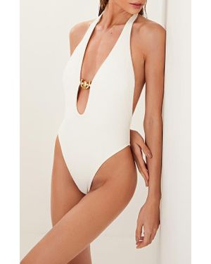 ViX Firenze Kori Cutout One-Piece Swimsuit - White