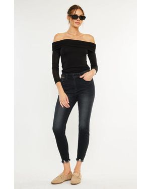 Kancan Tiara High Rise Ankle Skinny Jeans - Gray